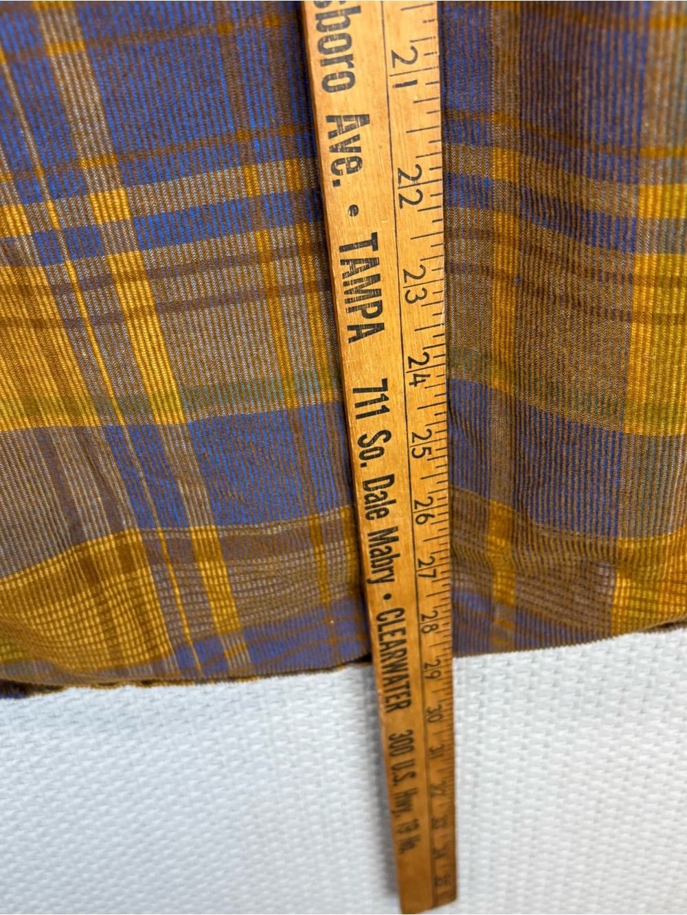 The Territory Ahead Corduroy Shirt Mens L Multi Plaid Button Down Cabin Boho Vtg - Picture 7 of 7